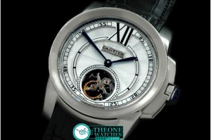 Cartier - Calibre de Cartier Tourbillon SS/LE White Flying Tourbillon