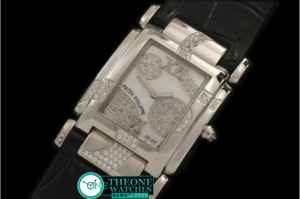 PATEK PHILIPPE  - Ladies 4910/49G Twenty-4 SS/LE White MOP Swiss Qtz