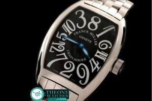 Franck Muller - Curvex Jumbo Crazy Hours SS/SS Blk Asia 21 Auto
