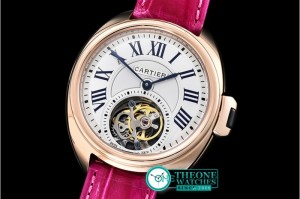 Cartier - Cle De Cartier Tourb Ladies RG/LE White Asia HW Tourb