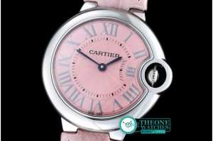 Cartier - Ballon De Cartier Ladies SS/LE Pink Roman V6F Ronda Q