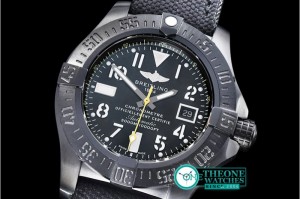 Breitling - Avenger II Seawolf DLC/NY Black/Yllw ANF Asia 2836