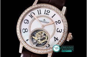 Jaeger LeCoultre - Rendez-Vous Tourbillon RG Diamonds Paved Bezel White MOP