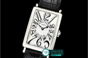 Franck Muller - Long Island Ladies 952QZ SS/LE (Blk) Wht GF Swiss Qtz