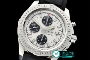 Breitling - Colt 44mm Chronograph Automatic SS/RU Wht/Stk A7750