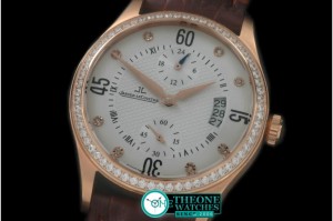 Jaeger LeCoultre - Master Duo Time RG/LE White Asian 2824