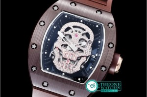 Richard Mille - RM052 Diamond Skull Tourb Brown CER/RU MY9015 Mod