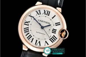 Cartier - Balon Bleu Midsize Wrapped RG/LE2 White BP Swiss 2671
