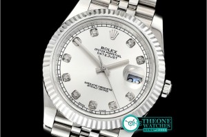 Rolex - DJ2 41mm Jub Flt SS/SS Silver Wht Diam Noob A3235