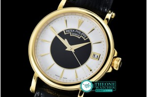 Patek Philippe - 5153 Calatrava YG/LE Wht/Black Asia 2824 Mod