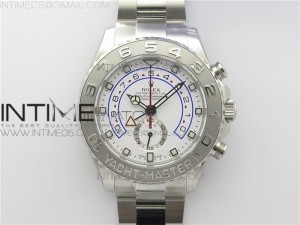 YachtMaster II 116689 ARF 1:1 Best Edition 904L Steel White Dial on Bracelet A7750