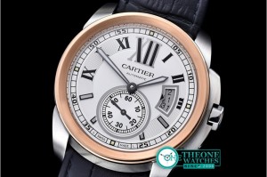 Cartier - Cartier De Calibre RG/SS/LE White JF Miyota 8205