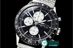 Breitling - Chronoliner 46mm GMT SS/SS Black/White Asia 7750