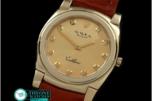 Rolex - Cellini YG/LE Gold Diam Swiss Quartz