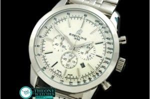 Breitling - TransOcean Chrono SS/SS White Jap OS20 Qtz