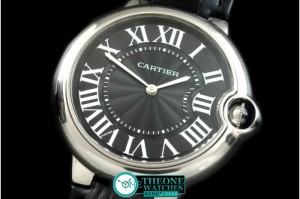 Cartier - Ballon De Cartier Mid SS/LE Black Roman Miyota