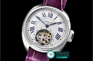 Cartier - Cle De Cartier Tourb Ladies SS/LE White Asia HW Tourb