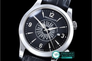Jaeger LeCoultre - Master Memovax World Time SS/LE Black Asia 21J