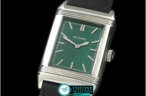 Jaeger LeCoultre - Reverso Classique SS/LE Green Stk Jap Qtz