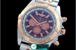 Breitling - Chronomat B01 SS/YG TT Brown Stick Jap OS20 Qtz