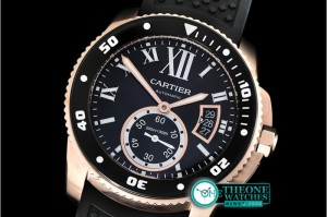 Cartier - Calibre de Cartier Diver RG/RU Blk TF MY8205 Mod