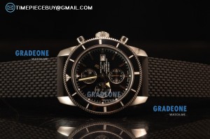Breitling SuperOcean Heritage Chronograph Black Ceramic Bezel Steel Watch -A13313161B1A1