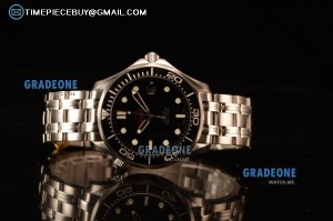 Omega Seamaster 300M Swiss ETA 2824 Automatic Steel Case With Black Dial And Ceramic Bezel